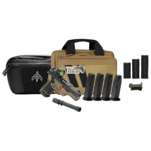Archon Firearms Type-B Gen 2 Performance Trigger Black/FDE 2 Barrels 9mm Pistol, 5x Mags, w/ Holosun 407Comp Bundle