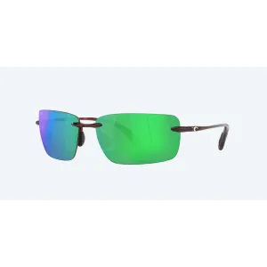 Costa Gulf Shore, Green Mirror Lenses, Shiny Tortoise Frame, Sunglasses