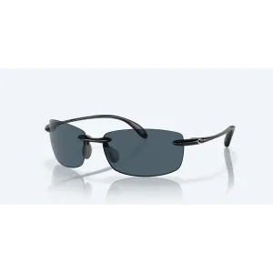 Costa Ballast, Gray Lenses, Shiny Black Frame, Sunglasses