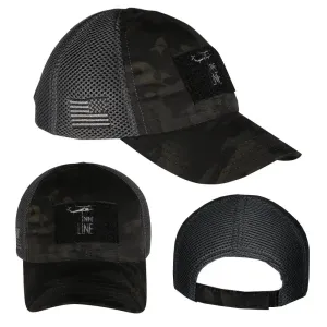 NINE LINE APPAREL DARK AMERICN MADE MESHBACK HAT ONE SIZE GRY