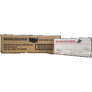 Winchester Target .300blk, 125gr OTR, Ammunition, 200rd Case
