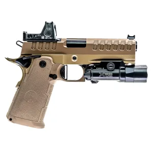 Watchtower Firearms APACHE9MMCMNDRFDE Apache  Commander Frame 9mm Luger 15+1 4.25 Threaded Barrel Steel Slide Flat Dark Earth PVD
