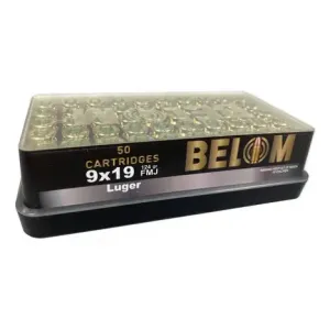 GO BELOM 9MM 124GR FMJ BRASS 50/20