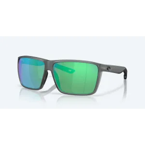 Costa Rincon II XL, Matte Smoke Crystal Frame, Green Mirror Lenses, Sunglasses
