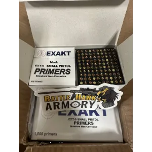 EXAKT 9mm NATO Spec Small Pistol Primers - 900,000 Count Pallet w/ FREE SHIPPING