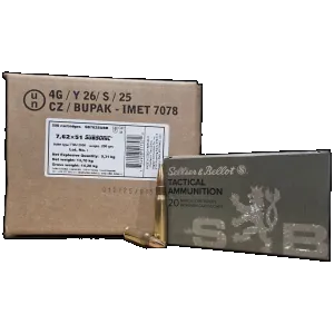 Sellior & Bellot Subsonic 7.62x51mm, 200gr FMJ, 500rd Case