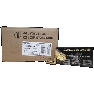 Sellior & Bellot Handgun .38 Special, 158gr FMJ, 1000rd Case