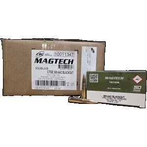 Magtech Tactical .300blk, 123gr FMJ, 1,000rd Case