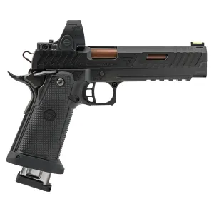 TTI JW3 Combat Master 9mm 3 Mags 5.4 Barrel Trijicon SRO 2.5 MOA Litespeed Trigger Bronze DLC Pistol