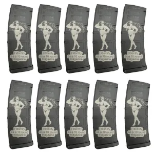 BHA Custom Lasered Identify 30rd AR-15 Magazine - 10 PACK