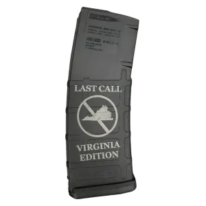 BHA Custom Lasered Last Call Virginia Edition 30rd AR-15 Magazine