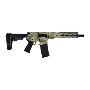 Shark Coast Tactical SCC07107ANOD-P Anime-15 5.56 NATO 30+1 10.50 Black Nitride Threaded Barrel, Aluminum Receiver w/Picatinny Rail, M-LOK Handguard, Polymer SB Tactical SBA3 Brace, Magpul MOE Grip,