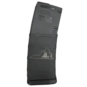 BHA Custom Lasered Don't Tread Virginia 30rd AR-15 Magazine
