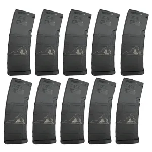 BHA Custom Lasered Don't Tread Virginia 30rd AR-15 Magazine - 10 PACK