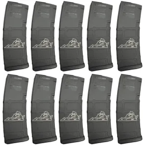 BHA Custom Lasered Virginia Symbols 30rd AR-15 Magazine- 10 PACK