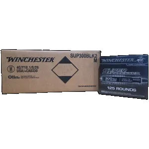 Winchester Super Suppressed Subsonic .300 Blackout, 200gr OTR, 750rd Case