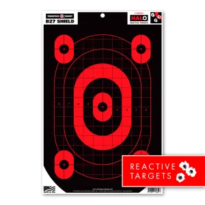 Thompson Targets HALO B27-Shield 12.5x19 Reactive Targets 5 Pack