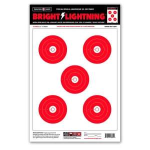 Thompson Target Bright Lightning 12.5x19 Paper Targets 10 Pack
