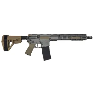 Sons of Liberty Gun Works M4 Sage Dynamics 5.56 NATO 30rd 12.5 Carbine Gas Gray Cerakote Pistol
