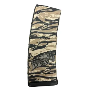 BHA Custom Lasered Tiger Stripe Camo BattleHawk Armory Logo 30rd AR-15 Magazine