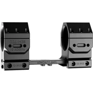 AUDERE SCOPE MOUNT ADVERSUS 34MM HIGH 40MOA BLACK