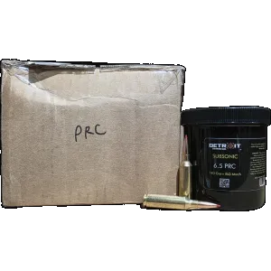 Detroit Ammo Co Subsonic 6.5 PRC, 140gr ELD Match, 100rd Case