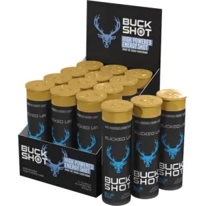 BUCKED UP 2OZ ENERGY SHOTS BLUE RAZ 2-12 PACKS