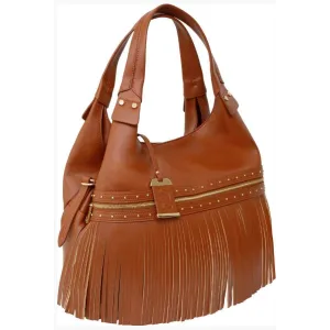ConCarry Shoulder Bag W/Tassel/Holster Cognac