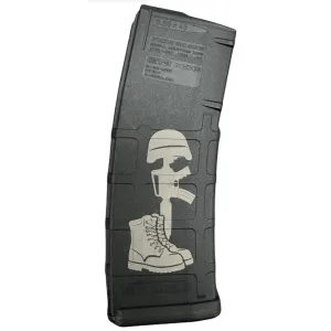 BHA Custom Lasered Battle Field Cross 30rd AR-15 Magazine