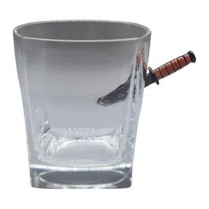 CAMP CBG-LMS-USMC LMS KNIFE WHISKEY GLASS
