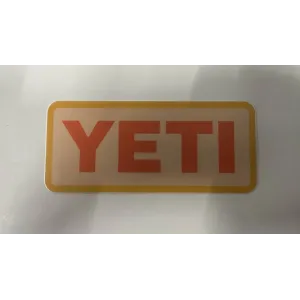 YETI 4in Yellow Sticker