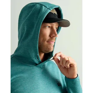 HUK HUK'D UP PERFORMANCE FLEECE HOODIE STORM BLUE HTHR XL