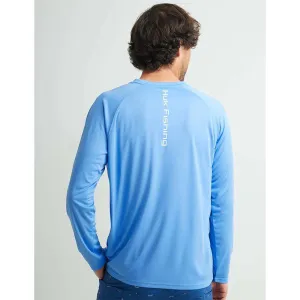HUK VENTED PURSUIT MAROLINA BLUE LS S