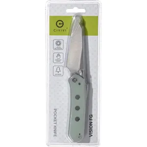 CIVIVI KNIFE VISION FG 3 NATURAL G10 SATIN CLAM PACK