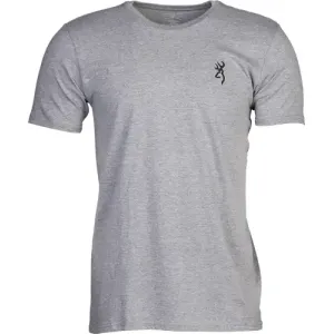 BROWNING SS T-SHIRT HUNT TOUGH HEATHER GRAY LARGE