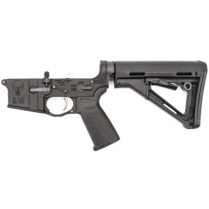 Spike's Tactical Multi-Cal Punisher Complete Lower Receiver w/ Enhanced Lower Parts Kit & Magpul, Black