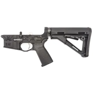Spike's Tactical Multi-Cal Calico Jack Complete Lower Receiver w/ Enhanced Lower Parts Kit & Magpul, Black