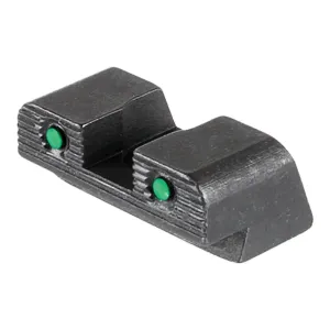 Green Tritium 2-dot Black Outlines .240in H Sq Notch Hellcat OSP w/seration