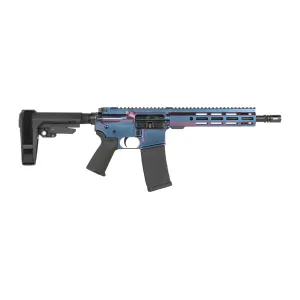 Shark Coast Tactical SCC07220MON-P Mongoose  5.56 NATO 30+1 10.50 Black Nitride Threaded Barrel, Aluminum Receiver w/Picatinny Rail, M-LOK Handguard Polymer SB Tactical SBA3 Brace, Polymer Grip