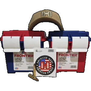 Hornady Frontier 250th Anniversary 5.56mm, 55gr FMJ, 500rd Case