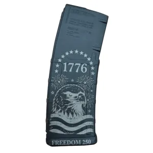 BHA Custom Lasered Independence Day Bald Eagle 30rd AR-15 Magazine