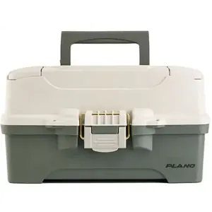 TWO-TRAY TACKLE BOX GREEN/TAN