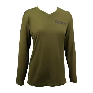 GLK AP96427 LADIES PERFORMANCE SHIRT GRN M