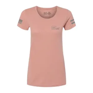 GLK AP96364 GLOCK GIRL FLAG TEE L   PINK