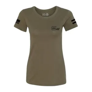 GLK AP96368 GLOCK GIRL FLAG TEE M   GRN