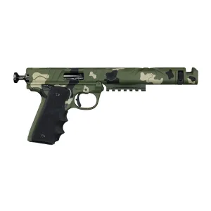Volquartsen Mamba-X 22 LR 10rd 6 LLV Upper Single-Port Comp DLC Bolt Forest Camo Cerakote Pistol