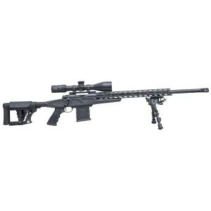 LSI HOWA M1500 25 CM 24IN BARREL BLACK HB T/C APC NDSI41650LRHF W/ 2 GRIPS 3 MAGS HCRA25CRBLKMDT