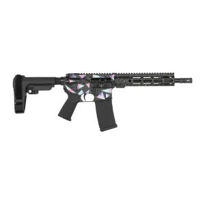 Shark Coast Tactical SCC07237MIA-P Miami  5.56 NATO 30+1 10.50 Black Nitride Threaded Barrel, Aluminum Receiver w/Picatinny Rail, M-LOK Handguard, Polymer SB Tactical SBA3 Brace, Polymer Grip