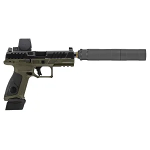 Beretta APX A1 Tactical 9mm Suppressor Package OD Green w/ Vortex Enclosed Red Dot & Rugged Obsidian9