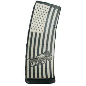 BHA Custom Lasered Flag 30rd AR-15 Magazine